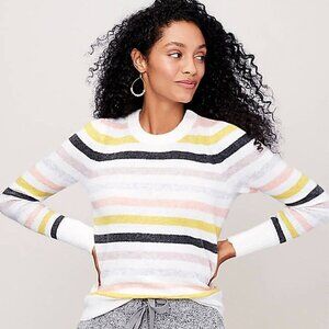 LOFT Multicolor Striped Sweater - Size: XSP